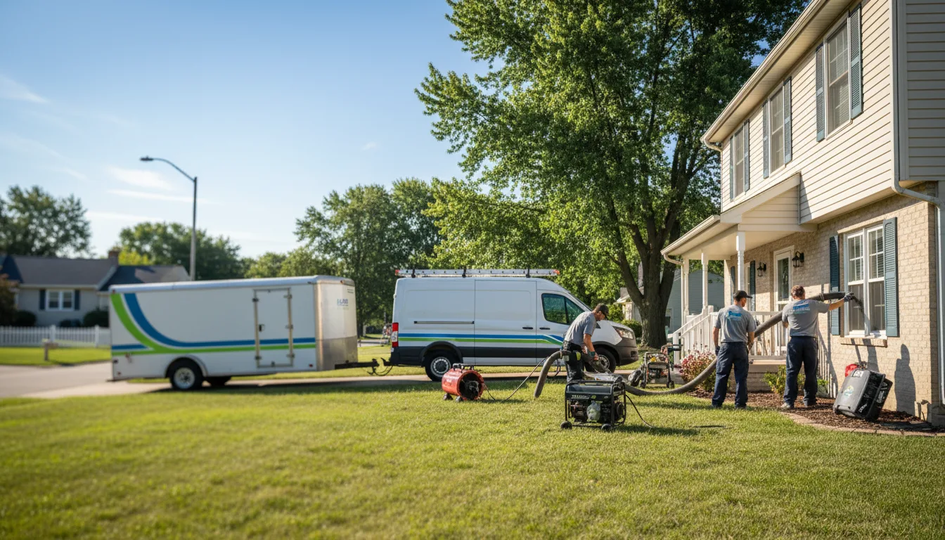 Flooded Basement Restoration And Cleanup With Repair in Patoka, IL near me